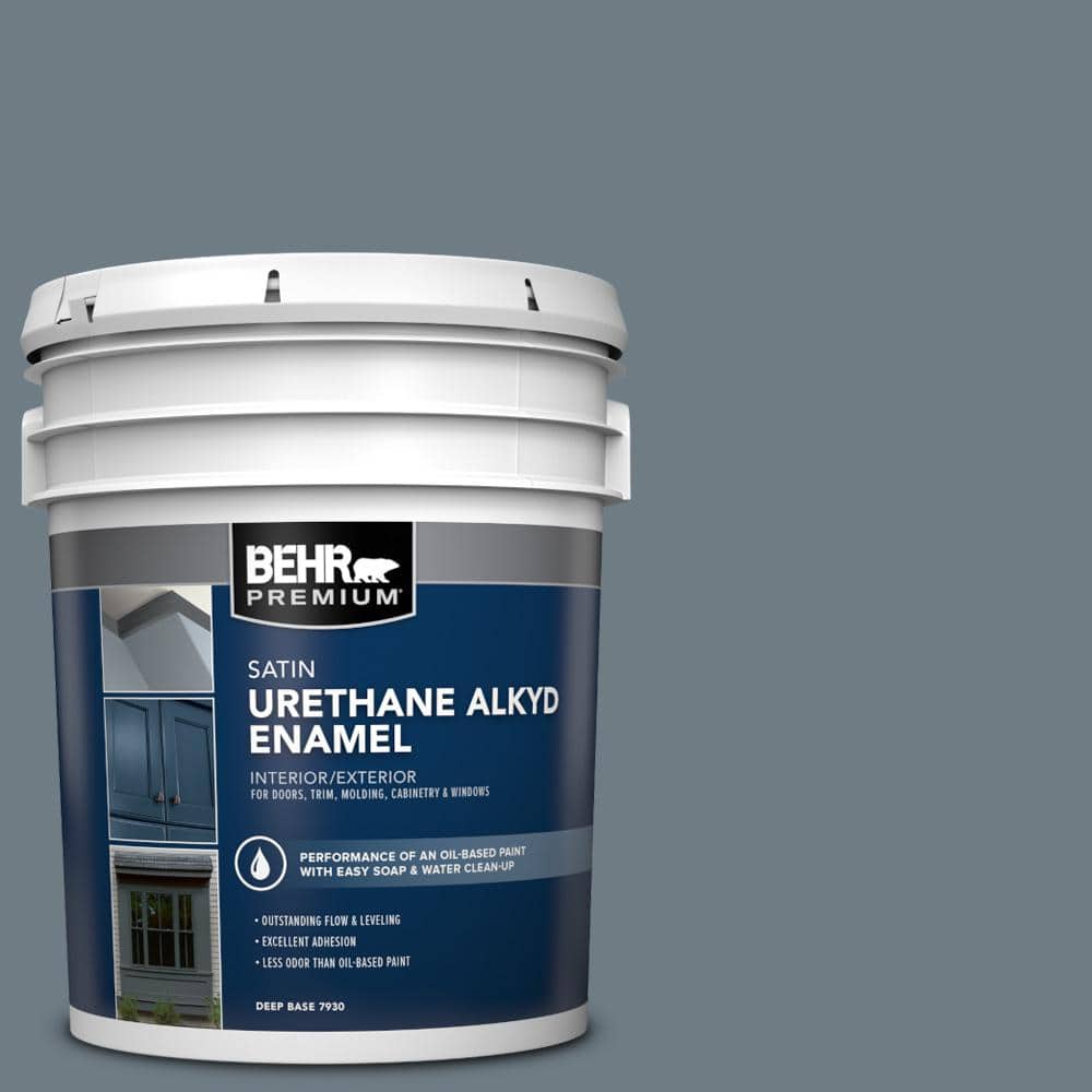 5 gal. #N490-5 Charcoal Blue Urethane Alkyd Satin Enamel Interior/Exterior Paint price history on PriceWatchPro
