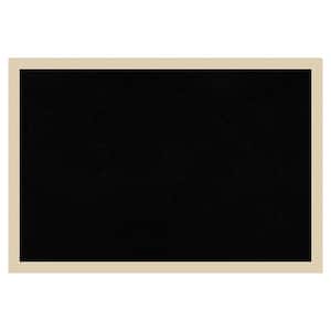Svelte Natural Wood Framed Black Corkboard 25 in. x 17 in. Bulletin Board Memo Board