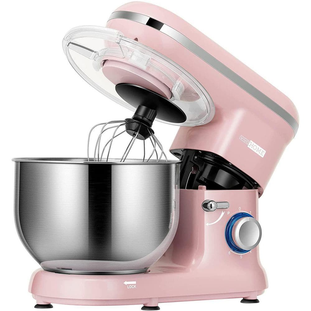 Stand Mixer Commercial Stand Mixer Household Kitchen Electric Mixer 6 Speed  Tilt Head Food Dough Mixers with Mixing Paste/Beater/Noodle Sticks for