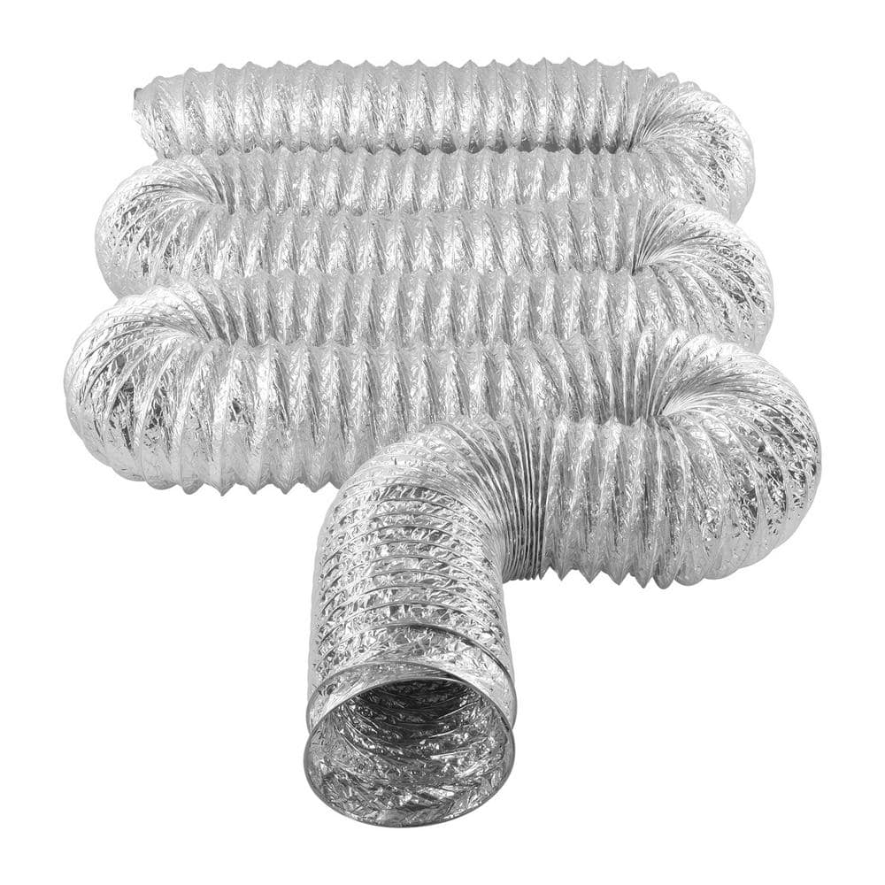 Everbilt 4 in. x 25 ft. Flexible Aluminum Foil Duct FXH0002A The