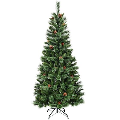 Costway 8 ft. Unlit Artificial Christmas Tree with 1043 tips CM22805