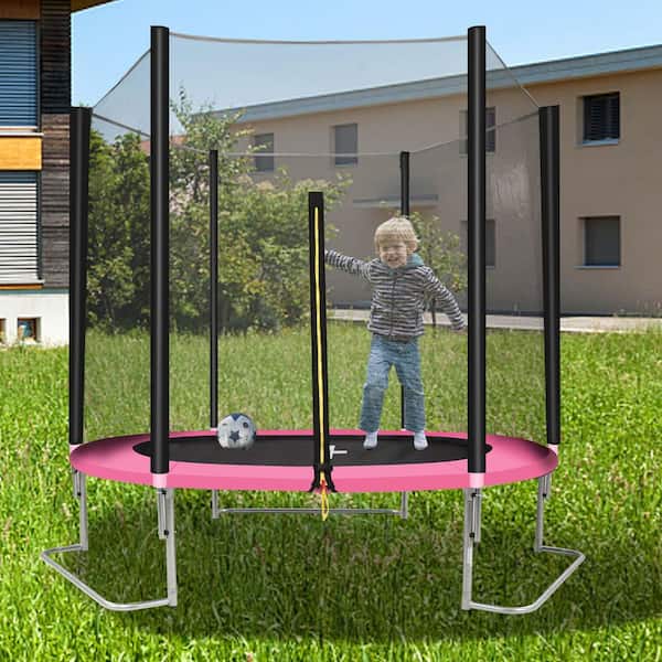FLIPZA 8 ft. Trampoline with Enclosure Net