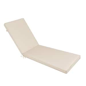 Outdoor Patio Chaise Lounge Chair Cushion Replacement Seat Cushion, Beige