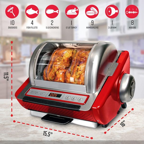  Ronco Showtime Standard Rotisserie and Barbeque Oven White:  Appliances: Home & Kitchen