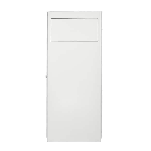 Adirhome 7 25 In W Built In Wall Laundry Hamper In White 315 01 Whi The Home Depot