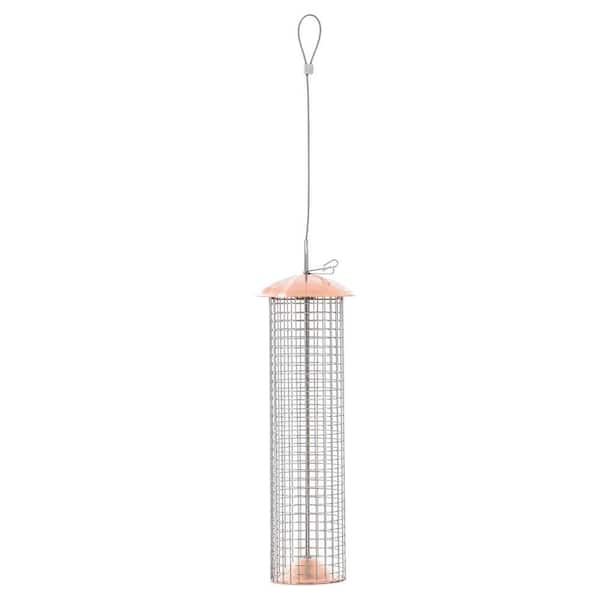 BIRDS choice Copper Large Mesh Hanging Bird Feeder for Shelled Peanuts
