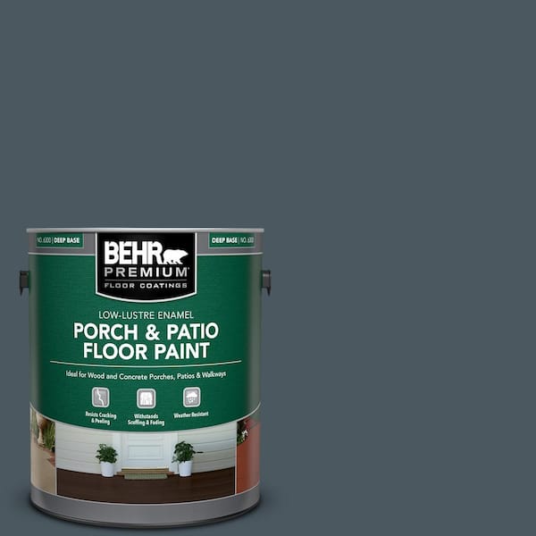 BEHR PREMIUM 1 gal. #S470-7 Undersea Low-Lustre Enamel Interior/Exterior Porch and Patio Floor Paint