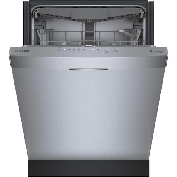Bosch 300 Series 24 in. Stainless Steel Top Control Tall Tub Scoop Handle  Dishwasher w/ Stainless Steel Tub, 3rd Rack, 46 dBA SHS53CD5N - The Home  Depot