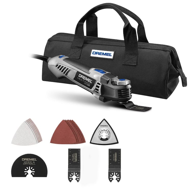 Dremel Multi-Max MM50 5 Amp Variable Speed Corded Oscillating Multi-Tool Kit with 16 Accessories and Storage Bag