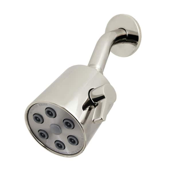 Shower Scape 2-Spray Pattern 2.81 in. Wall Mount Rain Spray Adjustable Fixed Shower Head in Polished Nickel