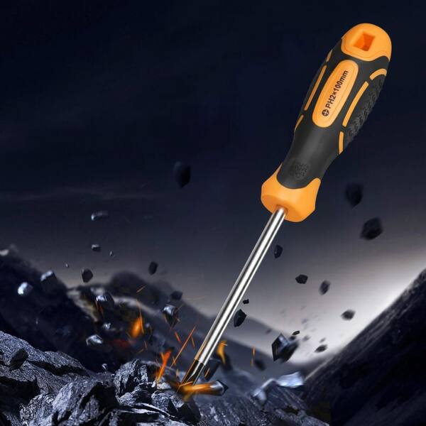 SKYSHALO Screwdriver Set, 12-Piece with Magnetic Tips, 5 Phillips