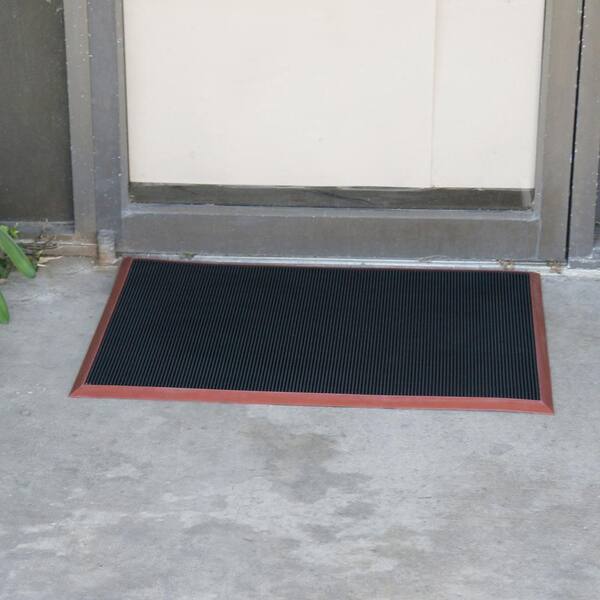 Mainstays Ridge Scraper Rubber Doormat 24 x 36 