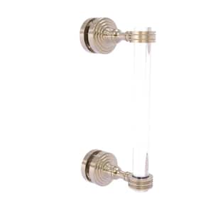 Pacific Grove 8 in. Single Side Shower Door Pull with Dotted Accents in Antique Pewter