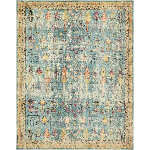Unique Loom Monterey Adobe Blue 8' 0 x 10' 0 Area Rug