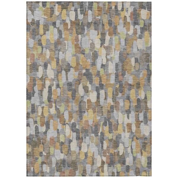 Chantille Machine Washable Indoor/Outdoor Abstract ACN2451 Gray 10 ft. x 14 ft. Area Rug