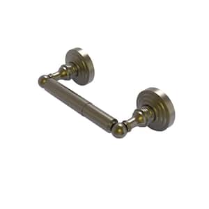 Waverly Place Collection Double Post Toilet Paper Holder in Antique Brass