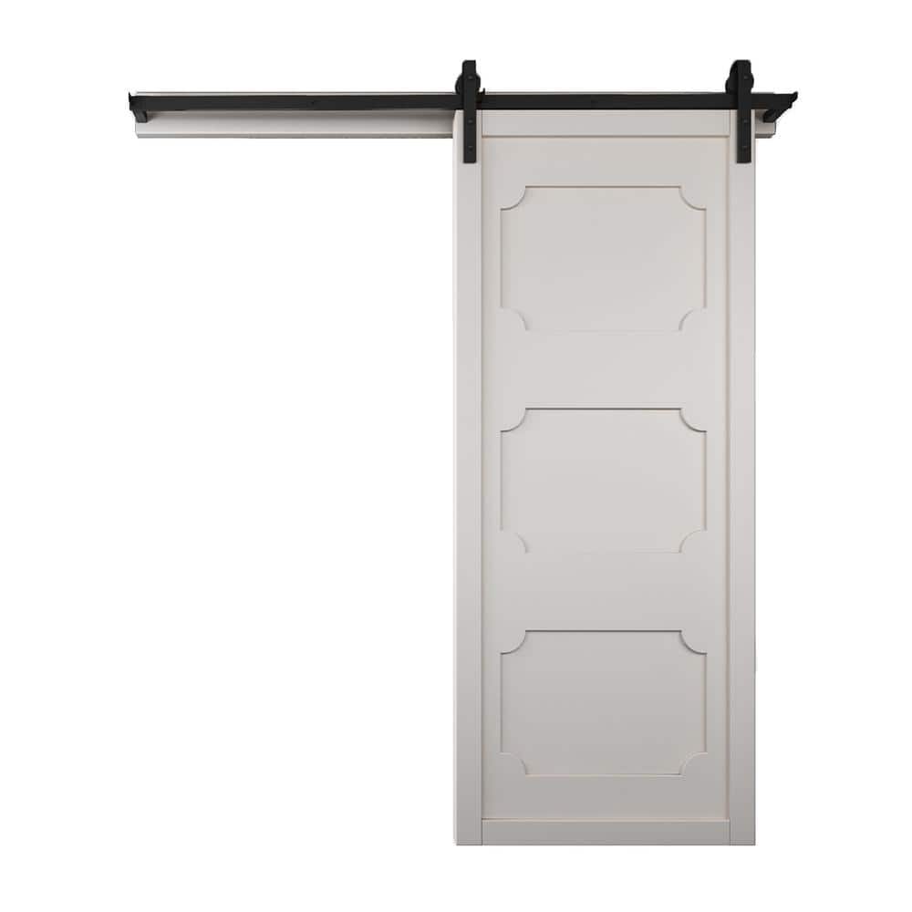 36 in. x 84 in. The Harlow III Primed Wood Sliding Barn Door with Hardware Kit price history on PriceWatchPro