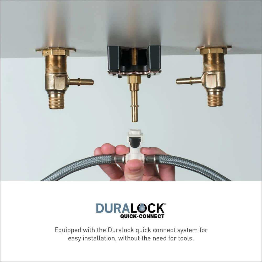 Elegant Widespread Bathroom Faucet in Spot Resist Brushed Nickel