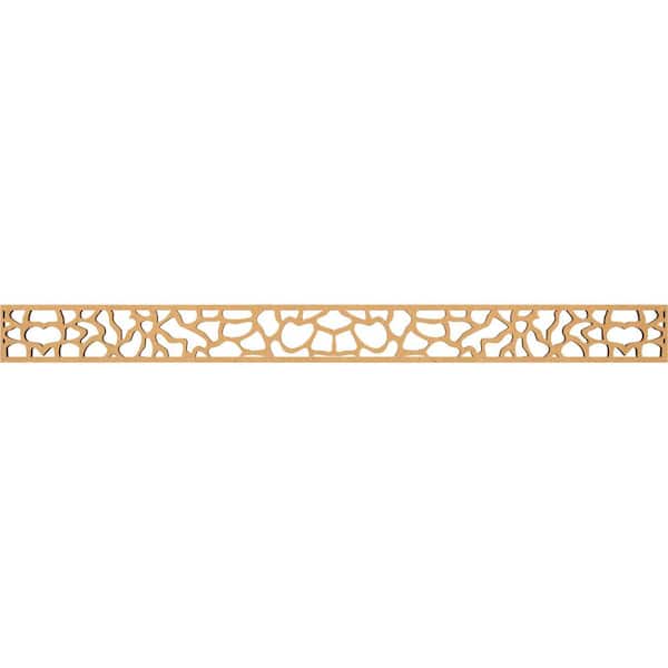 Ekena Millwork Rochester Fretwork 0.375 in. D x 46.375 in. W x 4 in. L MDF Wood Panel Moulding