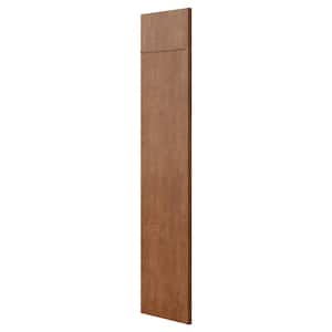 24 in. W x 84 in. H Refrigerator End Panel in Cognac