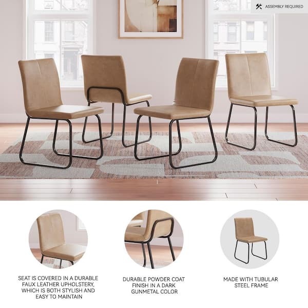 Signature DESIGN BY ASHLEY Pharwynn Brown Faux Leather with