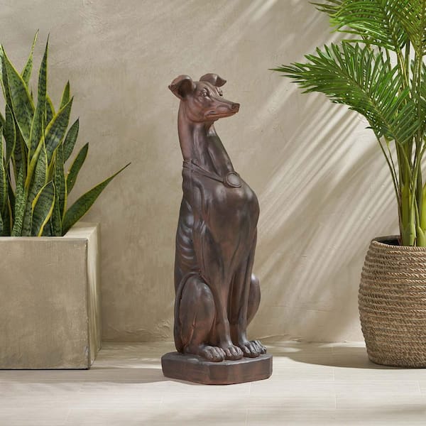 Unbranded Modern 33 in. H Dog Sculpture Outdoor Garden Statue Standing Statue Realistic Animal Statue Home Decoration
