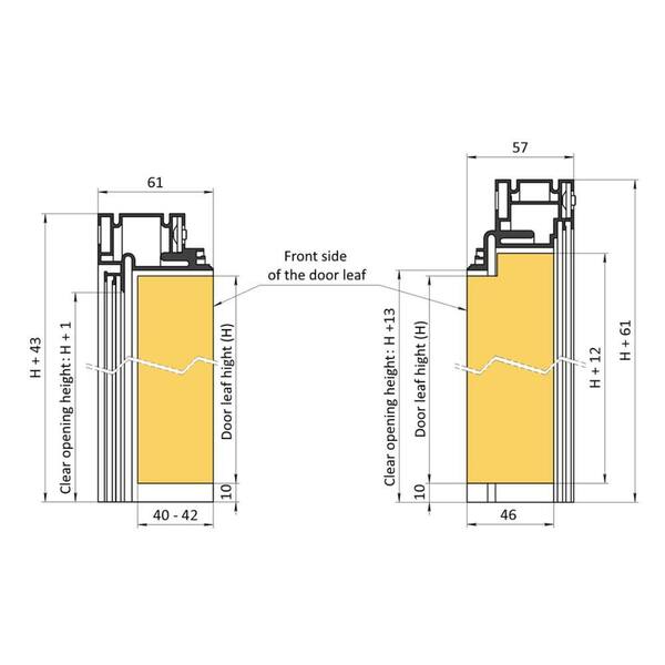 Sartodoors 24 in. x 80 in. Unassembled Left-Hand/Outswing Solid