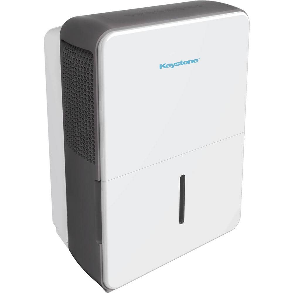 22 pt. 1,500 sq. ft. Portable Dehumidifier for Large Rooms in. White with Auto-Shutoff and Timer -  Keystone, KSTAD224F