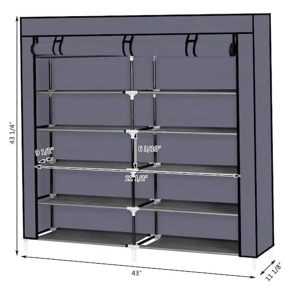 Yescom 3-Pair Boot Rack Metal Storage Organizer Home Closet Shoes Shelf  Sturdy Easy to Assemble 