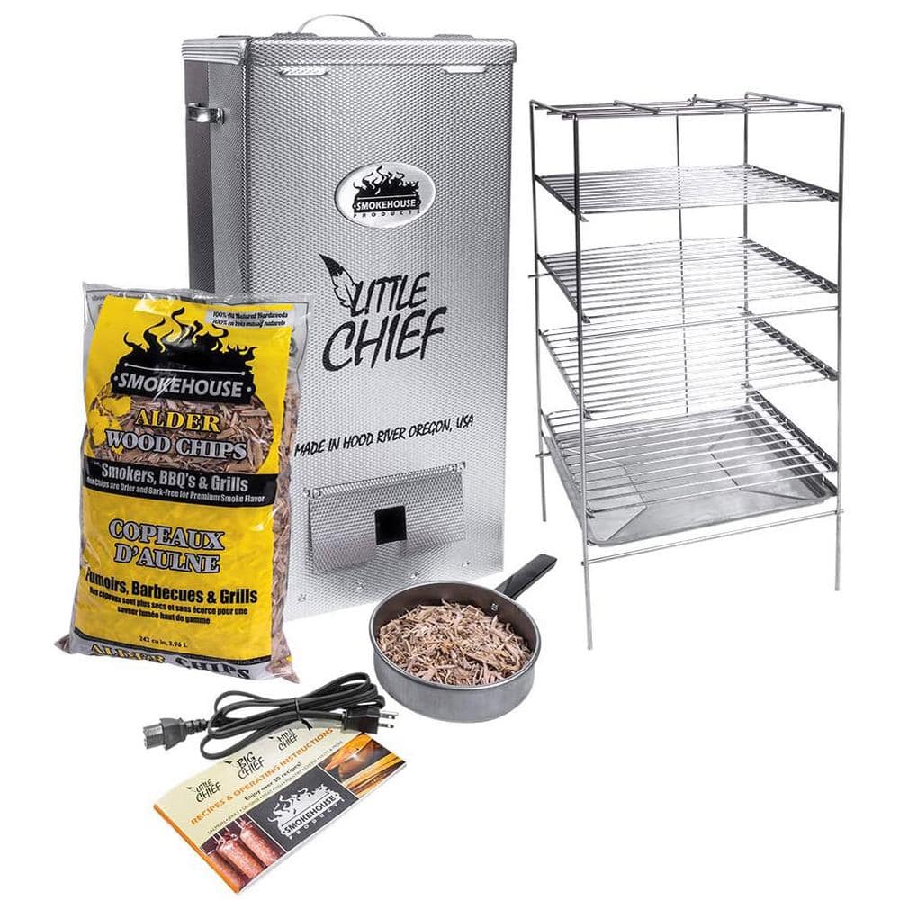 Smokehouse Little Chief Top Load Outdoor Cooking BBQ Electric Wood Chip