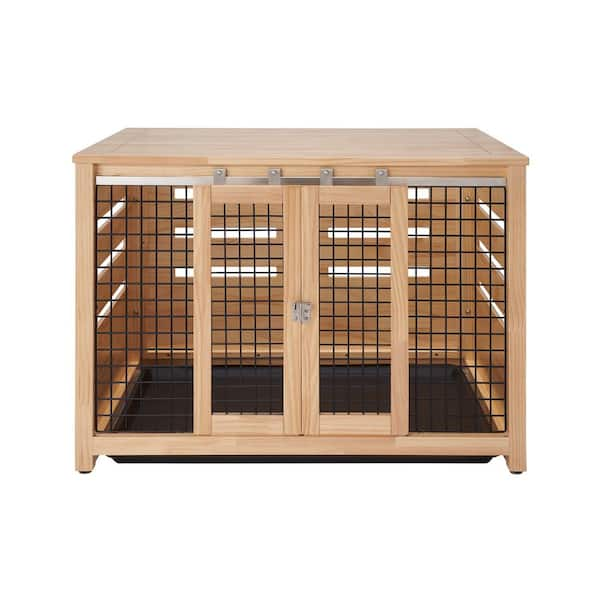 TRINITY 40 in. Pet Crate Accent Table Natural TSKLNA 3401 The