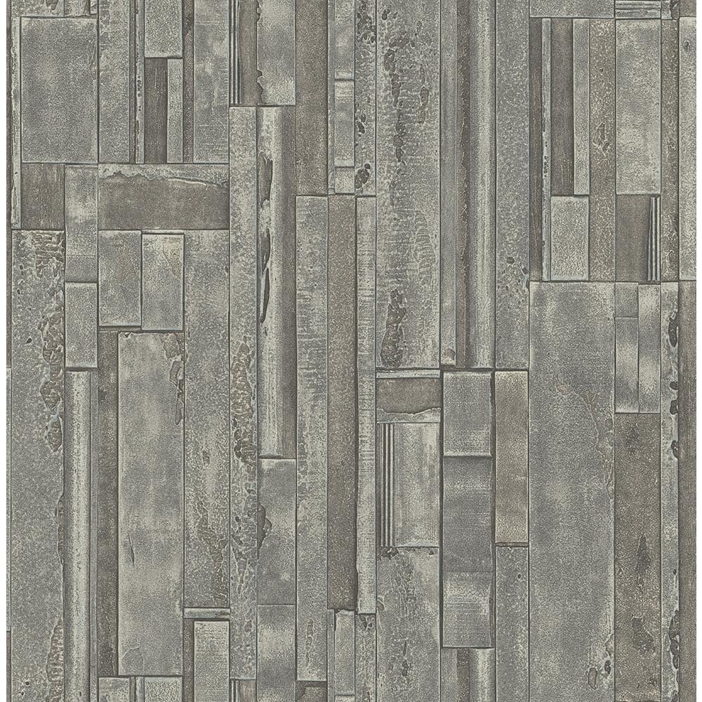 Stone Wall Dark Grey Paper Non-Pasted Strippable Wallpaper Roll (Cover 56.05 sq. ft.) price history on PriceWatchPro