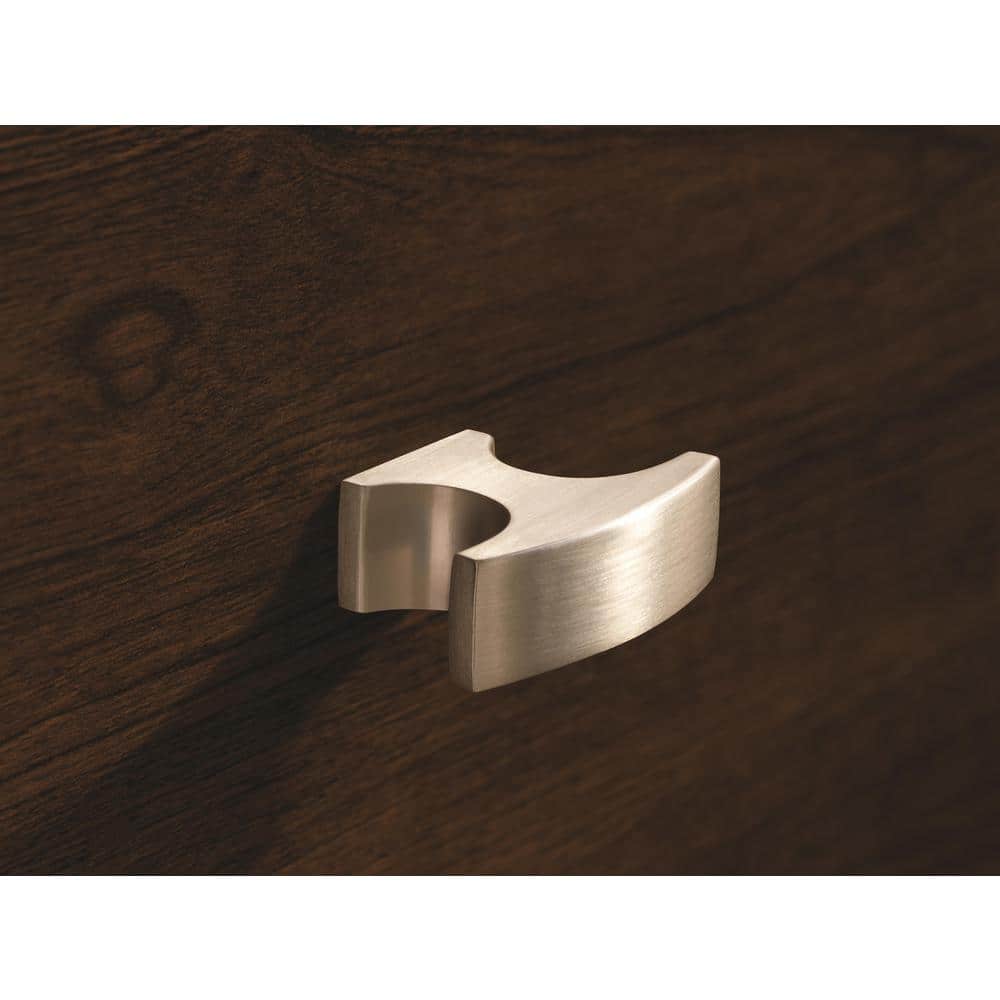 Satin Nickel Modern T-Handle Cabinet Knob with Mounting Hardware