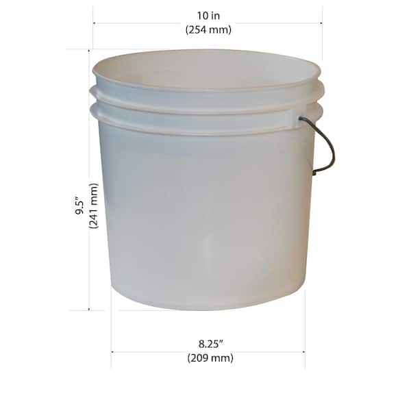 Argee 2 Gallon White Paint Bucket RG502 - The Home Depot