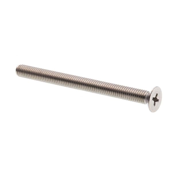 Prime-Line M5-0.8 x 60 mm Metric Grade A2-70 Stainless Steel Phillips Drive Flat Head Machine Screws (10-Pack)