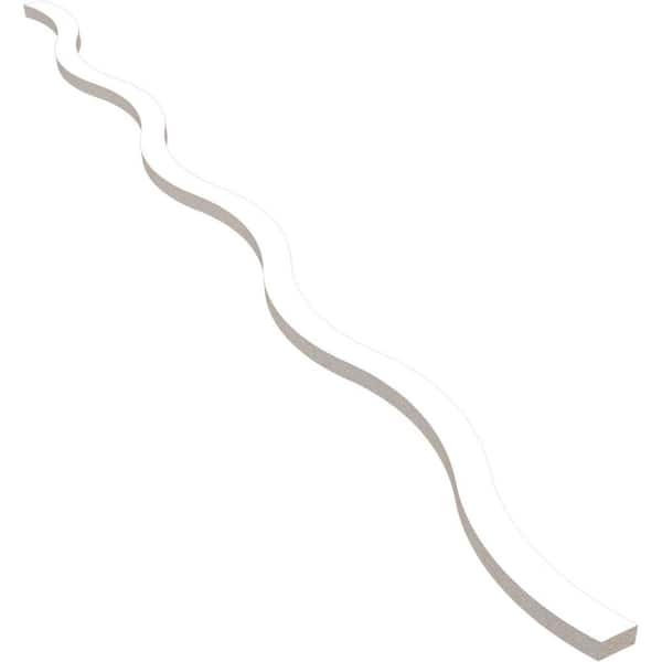 Ekena Millwork Yukon 47 in. H x 0.625 in. W Slatwall Panels in PVC 42-Pack