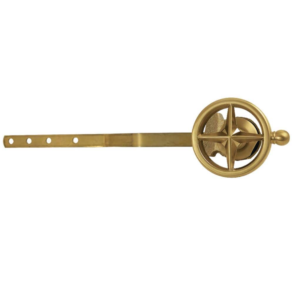 Levante Front Mount Toilet Tank Lever with Knurled Handle in Brushed Brass price history on PriceWatchPro
