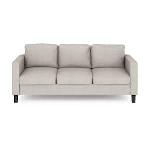 Bayonne 75 in. Square Arm 3-Seater Sofa in Fog