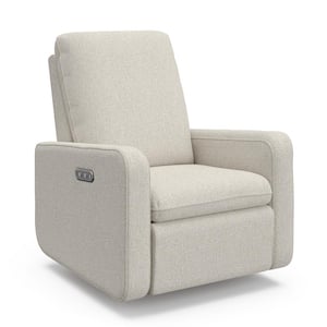 Teddi Dune Basketweave Power Recliner Swivel Glider with USB