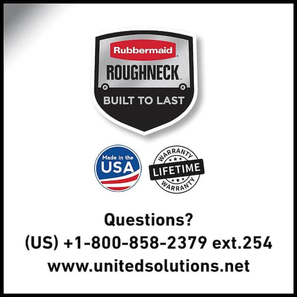 United Solutions RMRT100004 Rubbermaid Roughneck Tote 10 Gallon 18L x 12W x 8-1/2H Dark Indigo Metallic