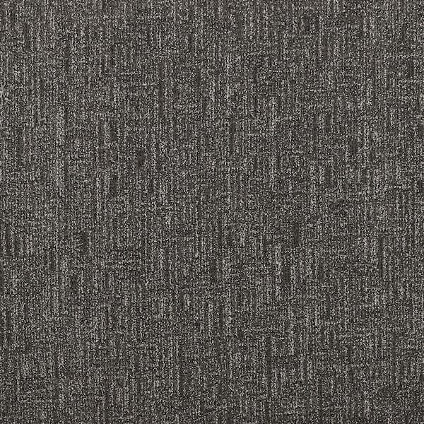 Lifeproof with Petproof Technology Crystal Cavern - Hematite-Gray 12 ft. 45 oz. Triexta PET Pattern Installed Carpet
