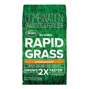 Turf Builder 8 lbs. Rapid Grass Bermudagrass Combination Seed and Fertilizer Grows Green Grass Fast