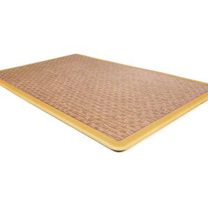 Natural Border Yellow 18 in. x 30 in. Anti-Fatigue Standing Mat