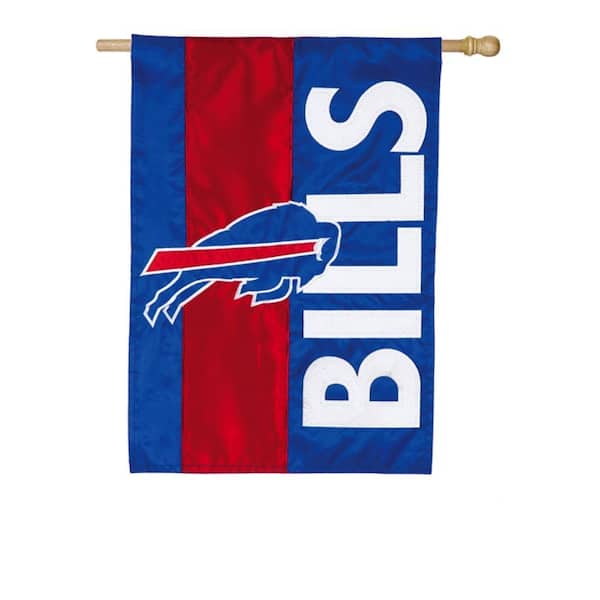2-1/3 ft. x 3-2/3 ft. Buffalo Bills 2-Sided Embellished House Flag