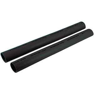 Marine Grade Heat Shrink Heavy Wall Battery Cable Tube For 2-4/0 in.,1 in. x 12 in. Black (2-Piece)