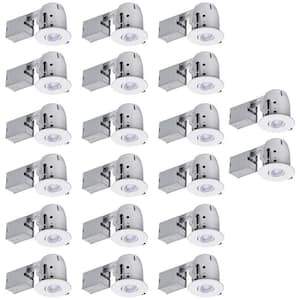 4 in. White Dimmable Recessed Lighting Kit (20-Pack)