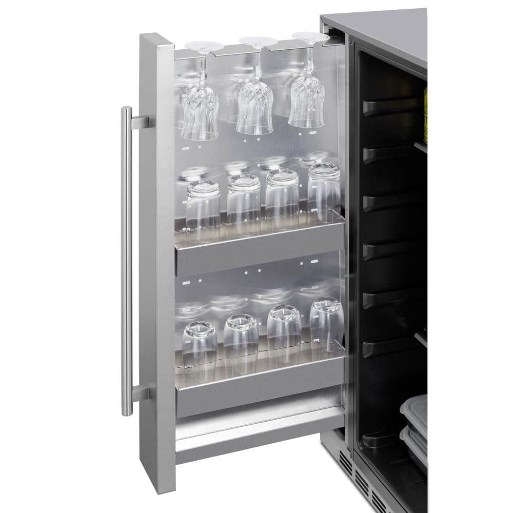 24" Stainless Steel Undercounter Smart Mini Refrigerator