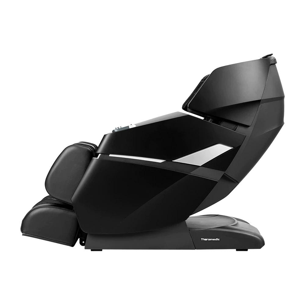 Brown Faux Leather Zero Gravity Massage Chair with Bluetooth and Heated Rollers