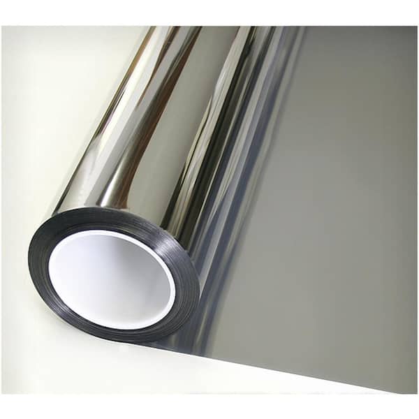 BuyDecorativeFilm 30 in. x 99 ft. S05 Daytime Privacy and Heat Control Silver 5 (Very Dark) Window Film
