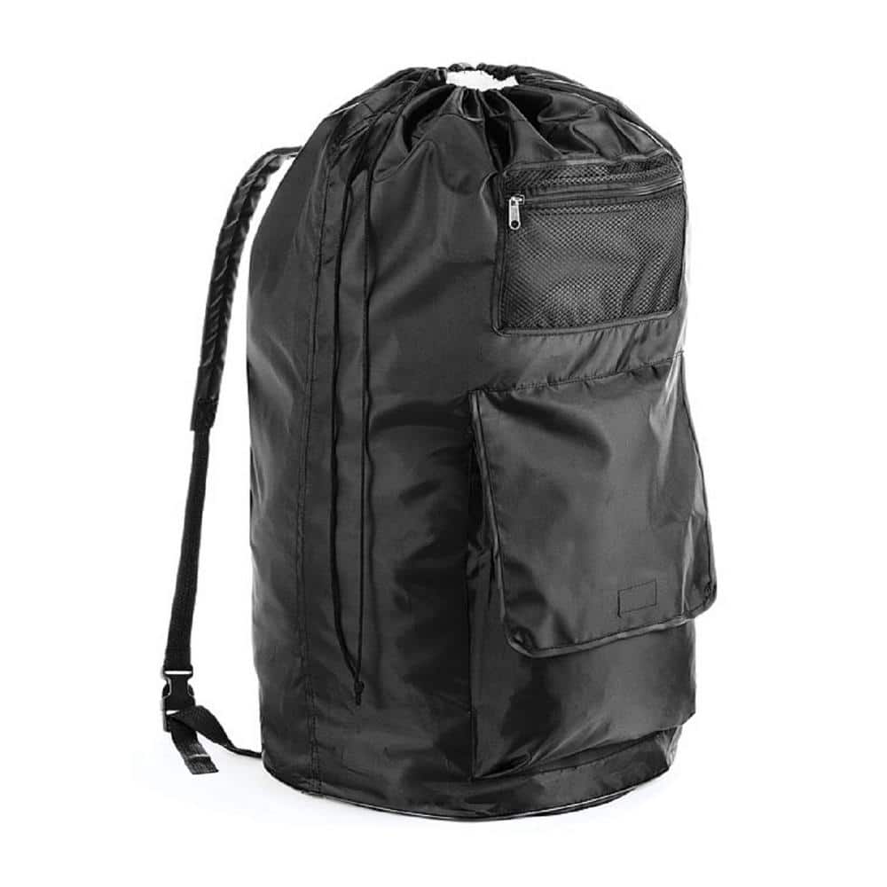 Whitmor Black Polyester Duraclean Laundry Backpack 6403-5126-BLK - The ...